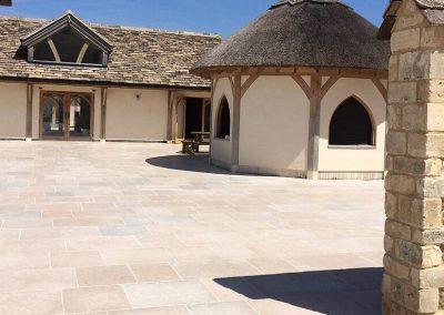 Limestone Laid at Leaf and Ground Farm Shop and Cafe