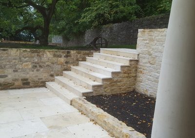 Limestone Paving and Steps