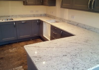 Andromeda White Granite Worktops